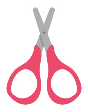 school scissors isolated vector icon