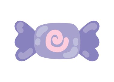 birthday candy doodle icon isolated