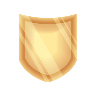 gold shine shield design element icon