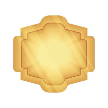 gold badge flat icon design element