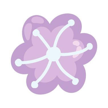 sakura flower decoration icon white background