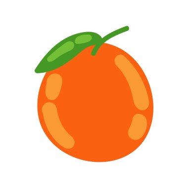 orange healthy food icon isolated