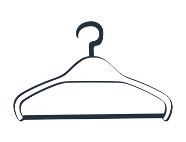 laundry hanger clothes icon isolated