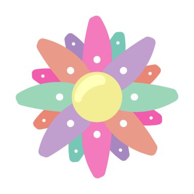 colored mandala decoration isolated icon
