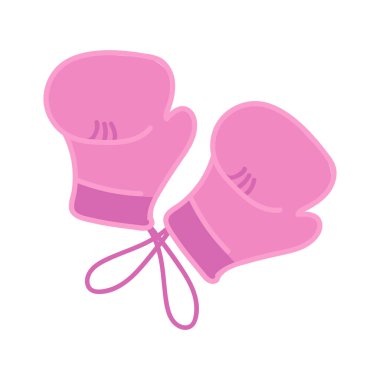 breast cancer fight gloves icon