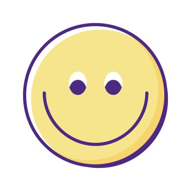 smiley emoticon 90s modern style isolated icon
