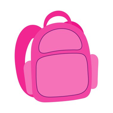 school backpack cartoon cartoon isolated icon