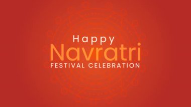 Mutlu Navratri harfleri kutlama animasyonu, 4k video animasyonu