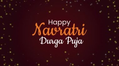 Mutlu Navratri kutlama animasyonları, 4k video animasyonu