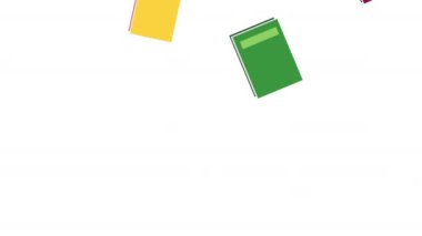 metin kitapları renk desen animasyonu, 4k video animasyonu