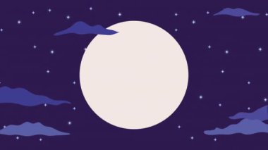 happy halloween celebration lettering animation ,4k video animated