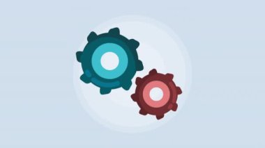 vites dişlileri ayarları makine animasyonu, 4k video animasyonu