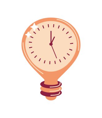 saat fikir simgesi izole edildi