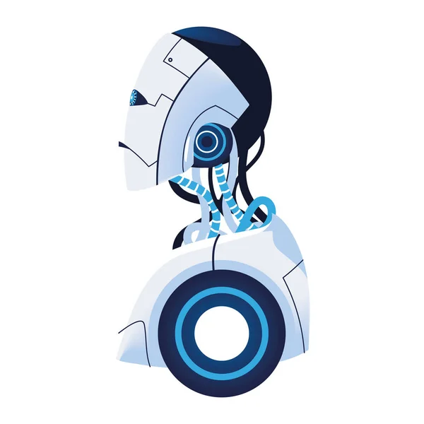Artificiell Intelligens Robotikon Isolerad — Stock vektor