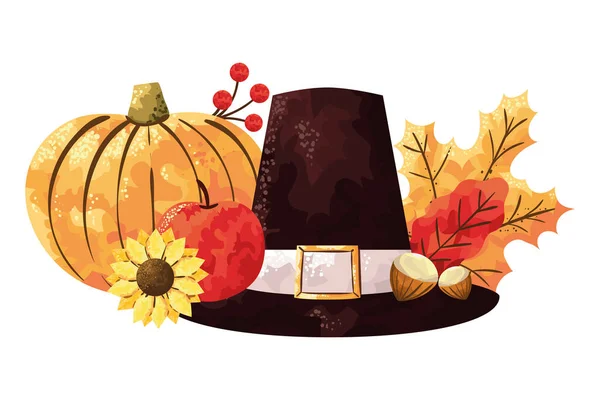 Joyeux Thanksgiving Célébration Traditionnelle Festive — Image vectorielle