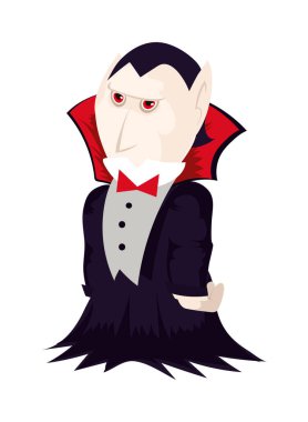 halloween dracula character isolated icon