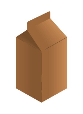 karton paket, eko paketleme biçimlendirme simgesi