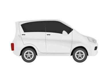 Mockup kompakt araba izole simgesi