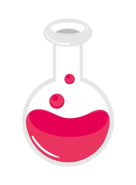 Хімічна Пробірка Ізольована Іконка — стоковий вектор