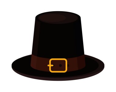 Hacı şapkası Şükran Günü ikonu izole edildi