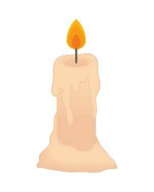 mum ışığı dekorasyon simgesi izole