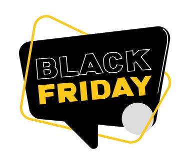 Kara Cuma pankart simgesi izole edildi