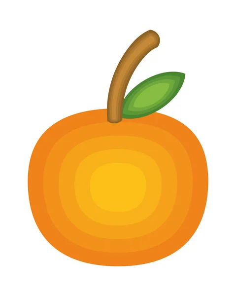 Icono Arte Papel Naranja Aislado — Vector de stock