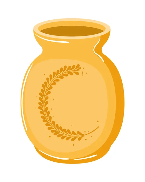 粘土花瓶の装飾アイコンは隔離 — ストックベクタ