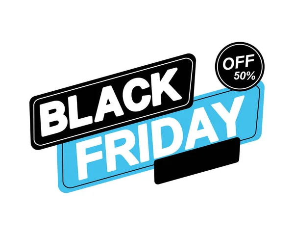Black Friday Sales Discount Icon Isolated — Stock Vector