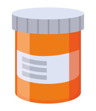 boş ilaç kabı simgesi izole edildi