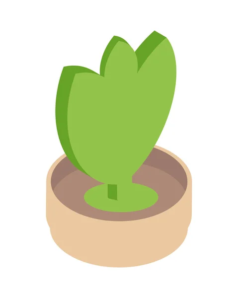 Plant Sustainable Living Icon Isolated — Stock Vector