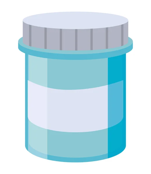 Φάρμακο Πλαστικό Μπουκάλι Εικονίδιο Απομονωμένο — Διανυσματικό Αρχείο