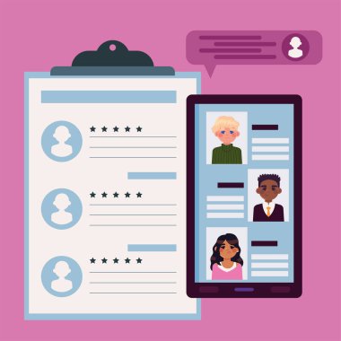 iş için işe alım panosu adayları