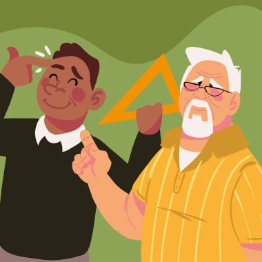 Yaşlı ve genç öğretmenler, okula dönün.