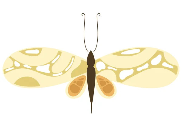 Icono Animal Mariposa Sobre Fondo Blanco — Vector de stock