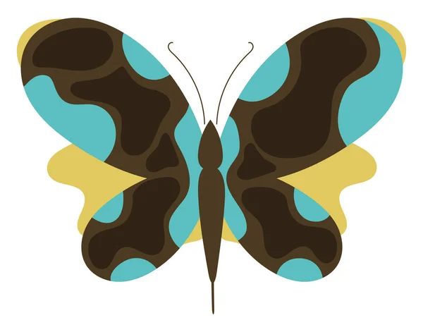 Icône Vectorielle Papillon Sur Fond Blanc — Image vectorielle