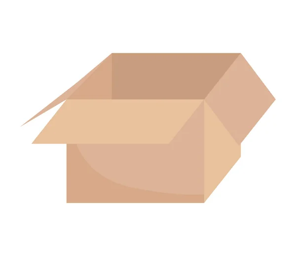 Изолированный Значок Упаковки Eco Box — стоковый вектор