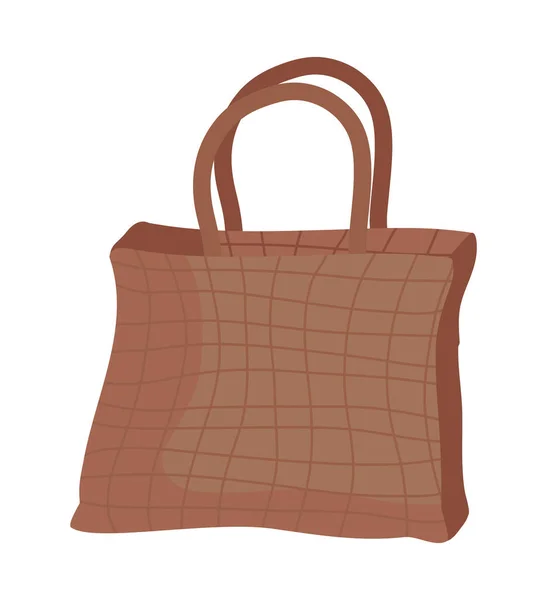 Eco Shopping Bag Icona Isolata — Vettoriale Stock