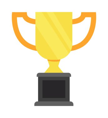 Altın ödül ikonu izole edildi