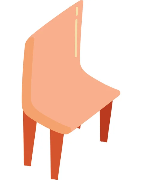 Chair Comfort Isolated Flat Icon — Stock Vector