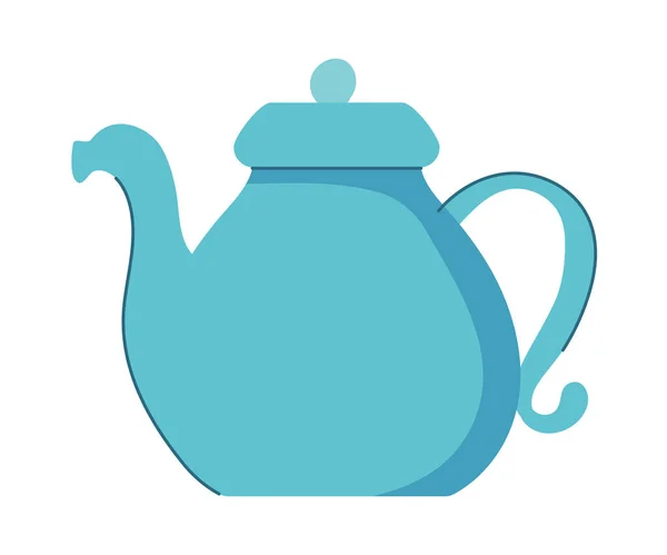 Чайник Ізольована Ікона Білий Фон — стоковий вектор