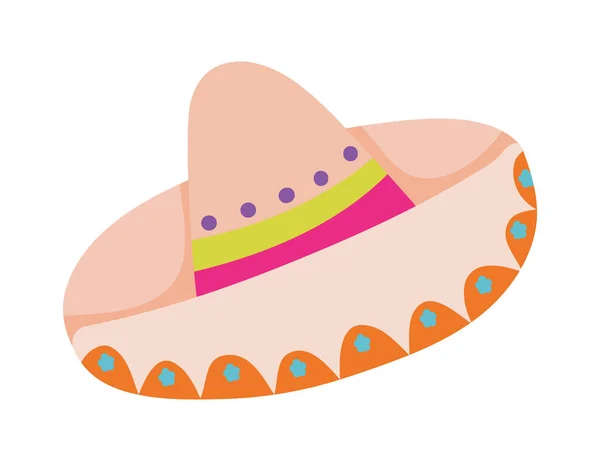 メキシコの帽子のアイコンは平らで — ストックベクタ