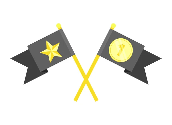 Флаги Призовая Иконка — стоковый вектор