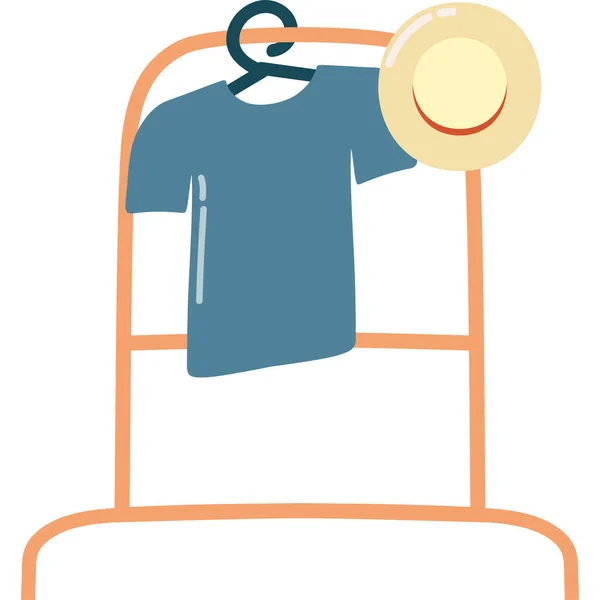 Vlooienmarkt Kleding Hanger Icoon — Stockvector