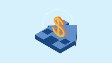 Gayrimenkul izometrik ev animasyonu, 4k video animasyonu