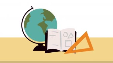 Dünya Gezegeni Dünya ikmal animasyonu, 4k video animasyonu