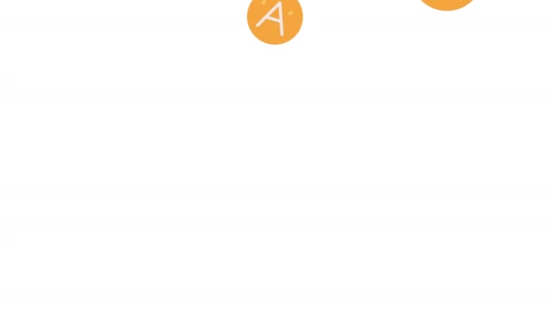 Options Boules Avec Lettres Patetrn Vidéo Animée — Video