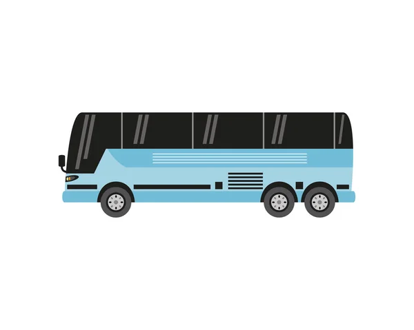 Turist Buss Transport Ikon Isolerad Stil — Stock vektor