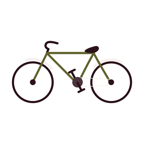Bicicleta Transport Pictograma Stil Izolat — Vector de stoc