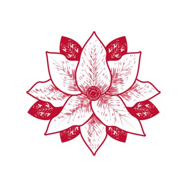 çiçek noktalama simgesi izole edilmiş biçim